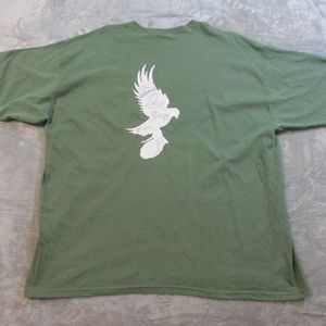 Hollywood Undead Shirt Adult 2XL Autographed Signed Green White H.U. Army Mens